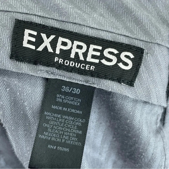 Express Men's Size 36 x 30 Producer pants gray 0383 - Picture 6 of 7
